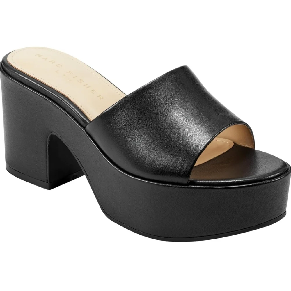 Marc Fisher Women's Forina Platform Sandals Size‎ 7 Chunky Y2K Grunge Whimsigoth